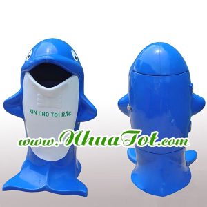 Thùng rác hình cá heo