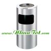 Thùng rác inox gạt tàn tròn