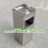 Thùng rác inox gạt tàn vuông