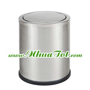 Thùng rác inox nắp lật
