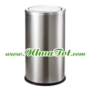 Thùng rác inox nắp lật