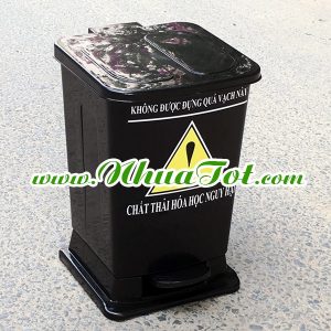 Thùng rác y tế 15 lít đen