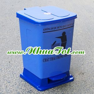 Thùng rác y tế 15 lít xanh dương