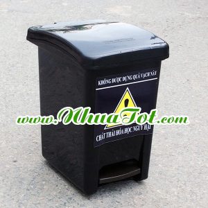 Thùng rác y tế 20 lít đen
