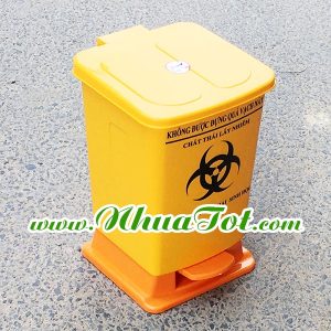 Thùng rác y tế 20 lít vàng