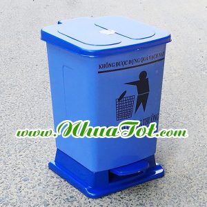 Thùng rác y tế 20 lít xanh dương
