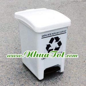 Thùng rác y tế 20 lít trắng