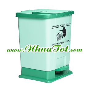 Thùng rác y tế 20 lít xanh lá