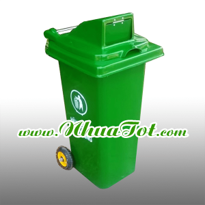 Thùng rác 120 lít, nắp hở