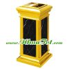 Thùng rác đá hoa cương, có đế, cửa trên