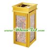 Thùng rác đá hoa cương, không đế, cửa trên