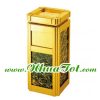 Thùng rác đá hoa cương, không đế, cửa trước