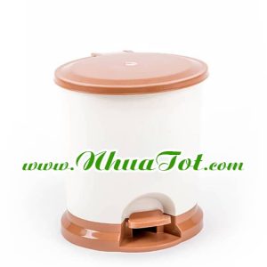 thùng rác đạp chân oval