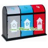 Thùng rác 3 ngăn phân loại rác